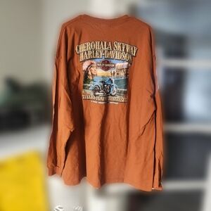 Harley Davidson Cherohala Skyway Tennessee Graphic Long Sleeve Shirt